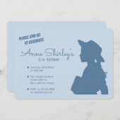 Anne Green Gables Einfache Genüsse CC1087 Geburtst Einladung (Vorne/Hinten)