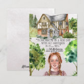 Anne-Green-Gables-Individuelle Name-Flachbildschir Mitteilungskarte (Vorne/Hinten)