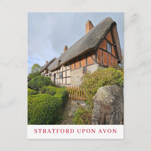 Anne Hathaway Hütte Ansichtskarte Postkarte (Vorderseite)