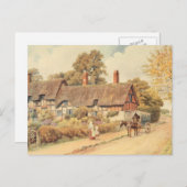Anne Hathaway Hütte III, Stratford-upon-Avon Postkarte (Vorne/Hinten)