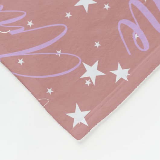 Anne individuelle Name boho Rose stars Fleecedecke (Ecke)