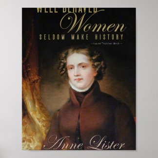 Anne Lister Gentleman Jack Portrait Poster