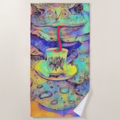 Anne Marie Toad 🐸 und Tea 🫖 Strandtuch (Vorderseite)