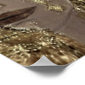 Anne Marie Zilberman / Frau mit einem Goldene Tee Poster (Ecke)