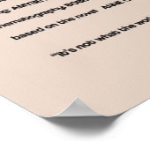 Anne mit E-Alternativabdeckung Minimalistisch Poster (Ecke)