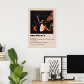 Anne mit E-Alternativabdeckung Minimalistisch Poster (Heimbüro)