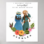 Anne mit E und Diana von Avonlea Green Gables Poster (Vorne)