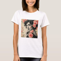 Anne mit Rosen Vintage Retro 20er