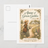 Anne of Green Gables Book Cover Postkarte (Vorne/Hinten)