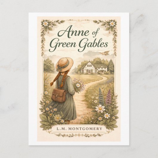 Anne of Green Gables Book Cover Postkarte (Vorderseite)