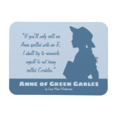 Anne of Green Gables CC1088 Montgomery zitiert Magnet (Horizontal)