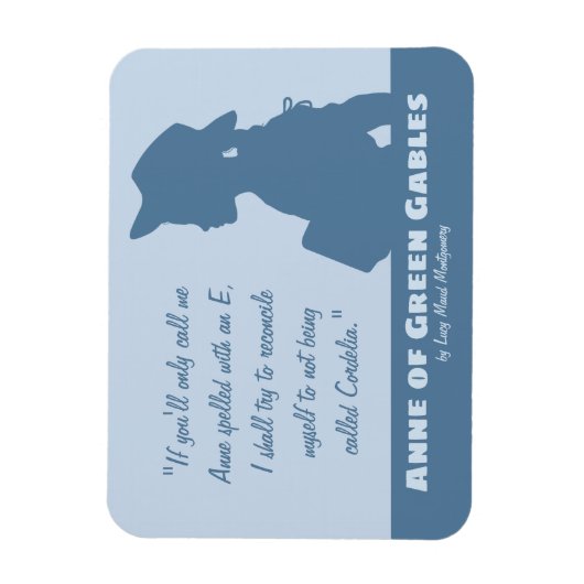 Anne of Green Gables CC1088 Montgomery zitiert Magnet (Vertikal)