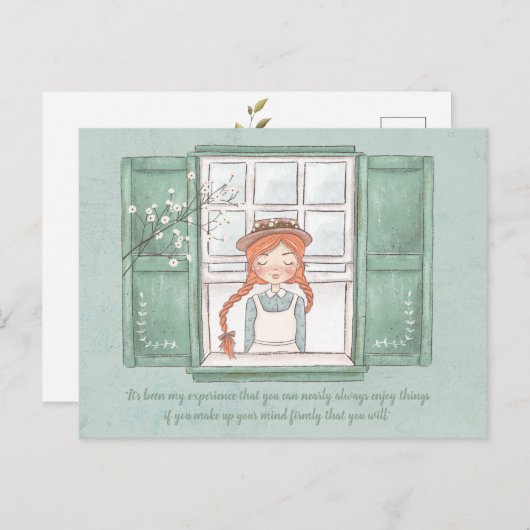 Anne of Green Gables Enjoy Things Postcard Postkarte (Vorne/Hinten)