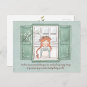 Anne of Green Gables Enjoy Things Postcard Postkarte (Vorne/Hinten)