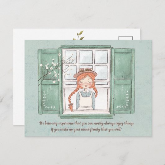Anne of Green Gables Enjoy Things Postcard Postkarte (Vorne/Hinten)