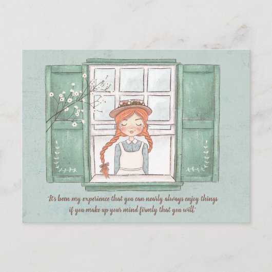 Anne of Green Gables Enjoy Things Postcard Postkarte (Vorderseite)