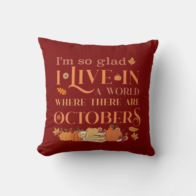 Anne of Green Gables on October Quote Kissen (Vorderseite)