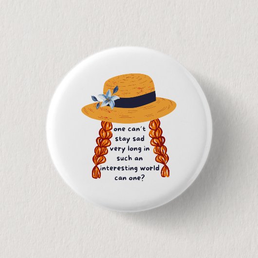 Anne Of Green Gables Shirley Book Quote Button (Vorderseite)
