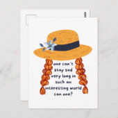 Anne Of Green Gables Shirley Book Quote Postkarte (Vorne/Hinten)