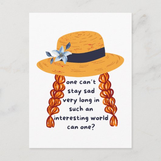 Anne Of Green Gables Shirley Book Quote Postkarte (Vorderseite)