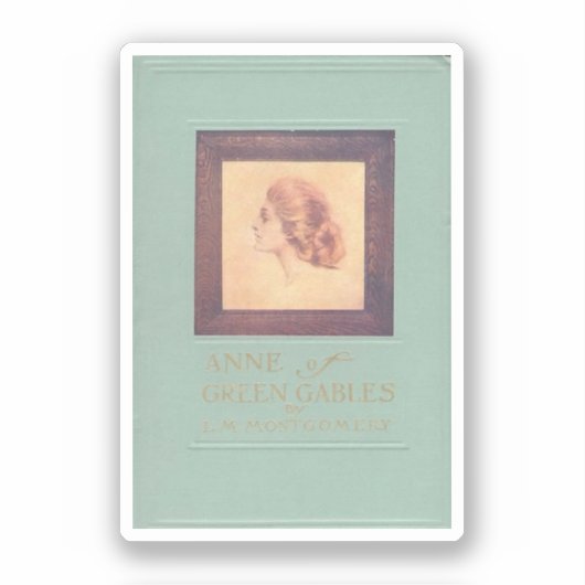 Anne of Green Gables (Vintages Buchcover, 1908) Aufkleber (Vorderseite)