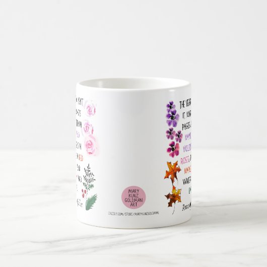 Anne of Green Gables Zitat farbenfroh handGezeichn Kaffeetasse (Mittel)