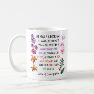 Anne of Green Gables Zitat farbenfroh handGezeichn Kaffeetasse