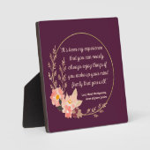 Anne of Green Gables Zitat I - Niedlicher Stil Fotoplatte (Vorderseite)