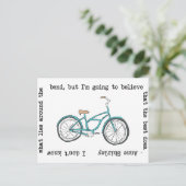 Anne Shirley- Bicycle- Inspiration Postkarte (Stehend Vorderseite)