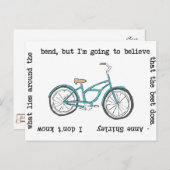 Anne Shirley- Bicycle- Inspiration Postkarte (Vorne/Hinten)
