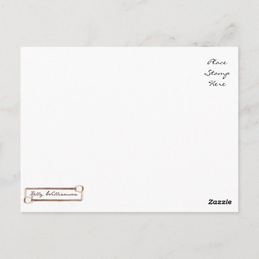 Anne Shirley- Bicycle- Inspiration Postkarte (Rückseite)