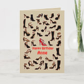 Anne Shoes Happy Birthday Card Karte (Vorderseite)