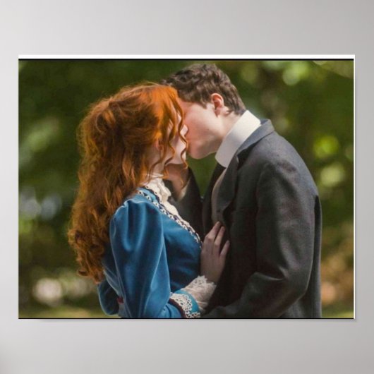Anne und Gilbert Kiss Anne mit einem E Poster (Vorne)