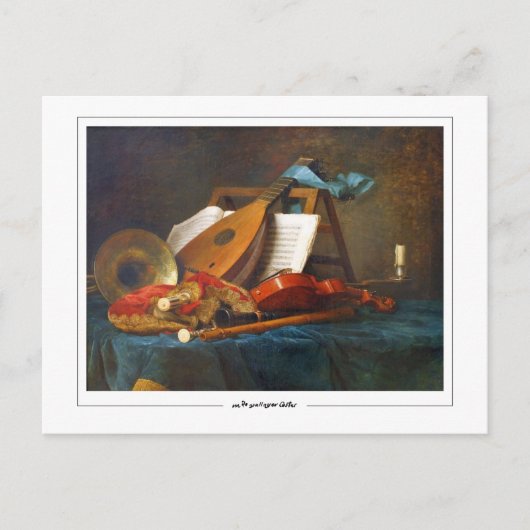 Anne Vallayer-Coster #10 - Fine Art Postcard Postkarte (Vorderseite)