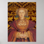 Anne von Cleves, Königin von England Portrait Poster (Vorne)