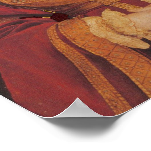 Anne von Cleves, Königin von England Portrait Poster (Ecke)