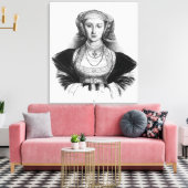 Anne von Cleves Leinwanddruck (Insitu (Wohnzimmer))