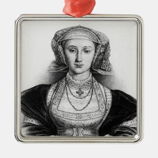 Anne von Cleves Silbernes Ornament (Vorne)