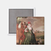 Anne von Dänemark, 1617 Magnet (Vorderseite/Rückseite)