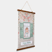 Anne von Green Gables Birthday Hanging Tapestry Wandteppich Mit Holzrahmen (Gewinkelt)
