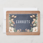 Anne von Green Gables Chalkboard Menu/Platzkarte Einladung (Vorderseite)