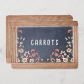 Anne von Green Gables Chalkboard Menu/Platzkarte Einladung (Vorne/Hinten)