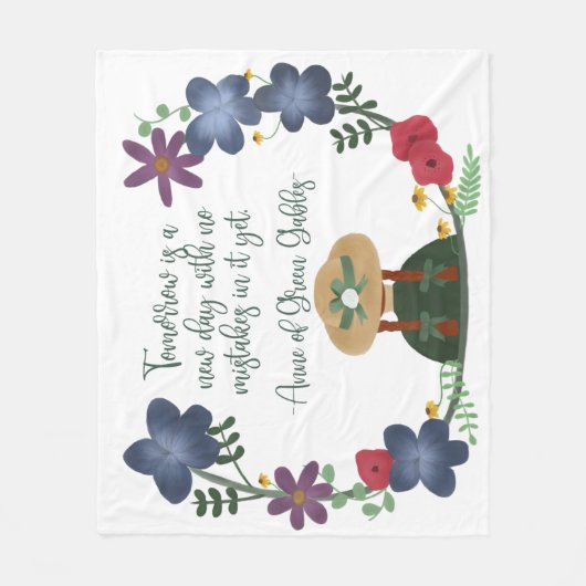 Anne von Green Gables Fleecedecke (Vorderseite)