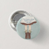 Anne von Green Gables Friendship Zitat Button (Vorne & Hinten)