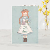 Anne von Green Gables | Geburtskarte Karte (Gelbe Blume)