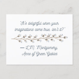 Anne von Green Gables Inspiriert Postkarte