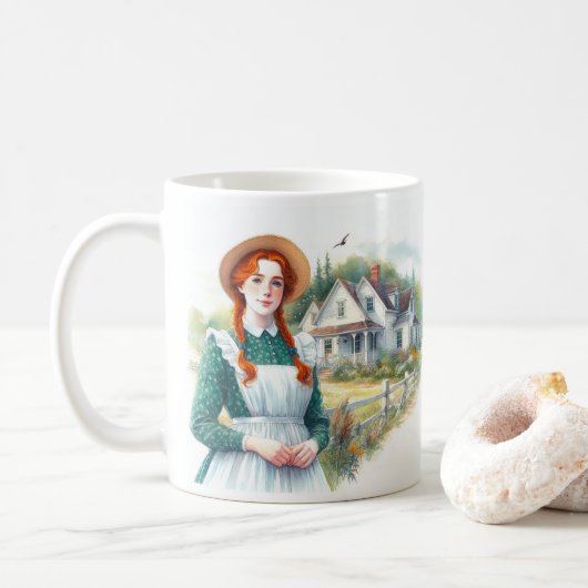 Anne von Green Gables Kaffeetasse (Mit Donut)