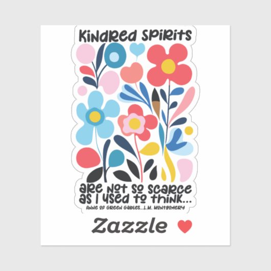 Anne von Green Gables Kindred Spirits Sticker (Blatt)