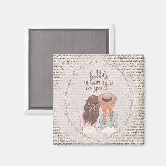 Anne von Green Gables Magnet (Vorderseite/Rückseite)