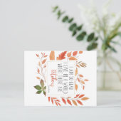 Anne von Green Gables Oktober Zitat Herbst Postkar Postkarte (Stehend Vorderseite)